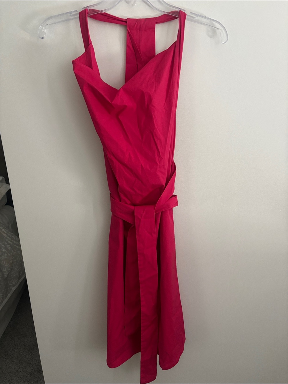 Stefanel Fuchsia Sleeveless Belted Mini Dress